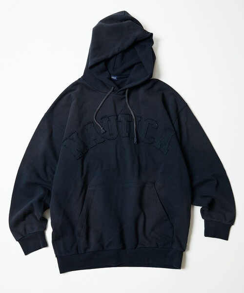 「NAUTICA」 プルオーバーパーカー SMALL パープル メンズ_画像2