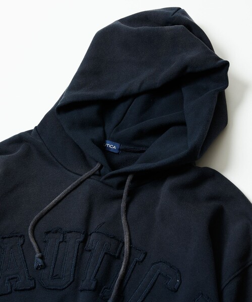 「NAUTICA」 プルオーバーパーカー SMALL パープル メンズ_画像4