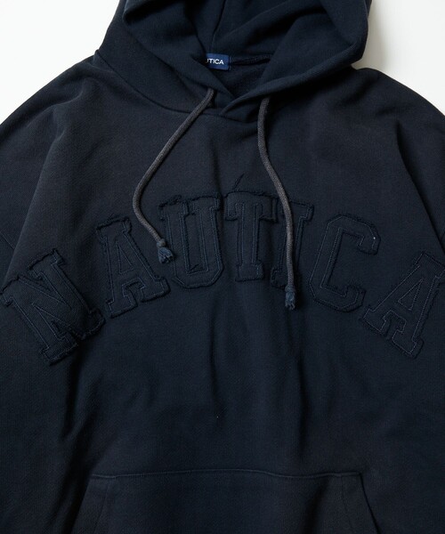 「NAUTICA」 プルオーバーパーカー SMALL パープル メンズ_画像5