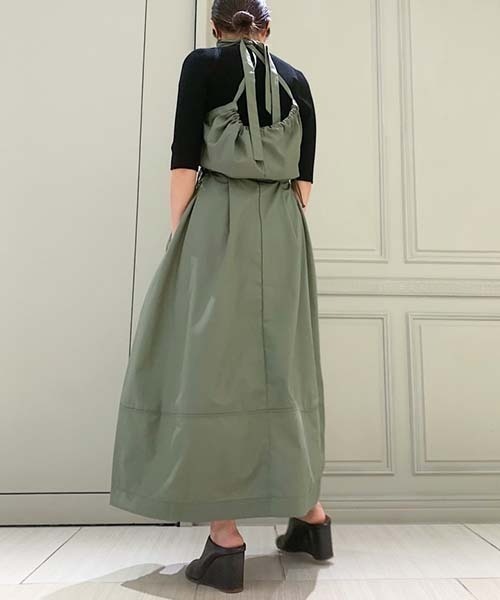 「styling/」 半袖ワンピース 1 カーキ レディース_画像3