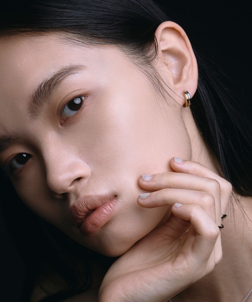 CENE（セネ） アレルギー対応 ピアス 「CENE」ツートーンミニフープ