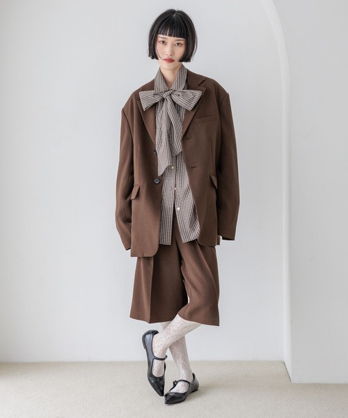 「LOWRYS FARM」 長袖シャツ FREE レッド レディース_画像2