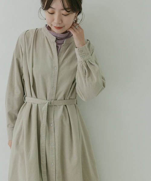 「KBF+」 長袖ワンピース ONE ブルー レディース_画像3