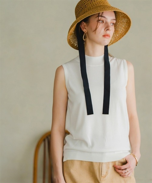 Maison INNESS サマーニット タートルネック ニット セーター 厚手