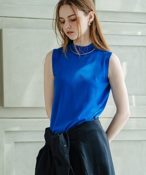 Maison INNESS サマーニット タートルネック ニット セーター 厚手