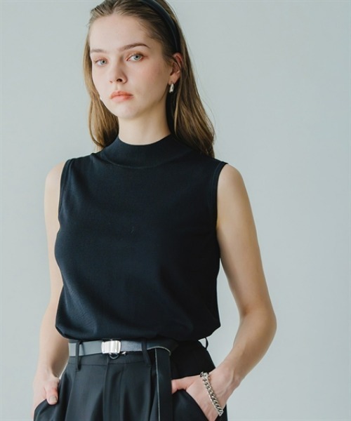 Maison INNESS サマーニット タートルネック ニット セーター 厚手