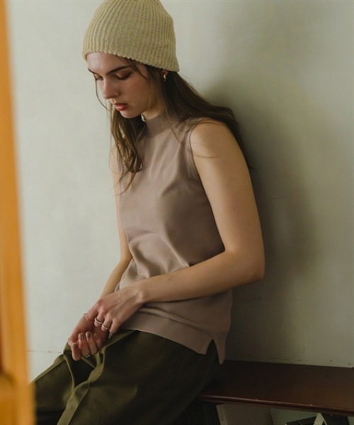 Maison INNESS サマーニット タートルネック ニット セーター 厚手