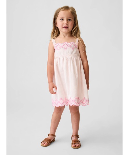 GAP（ギャップ） ワンピース アイレット シェルワンピース (幼児 