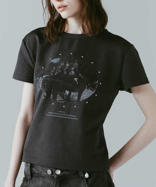 Knuth Marf（クヌースマーフ） tシャツ 半袖 studded compact tee