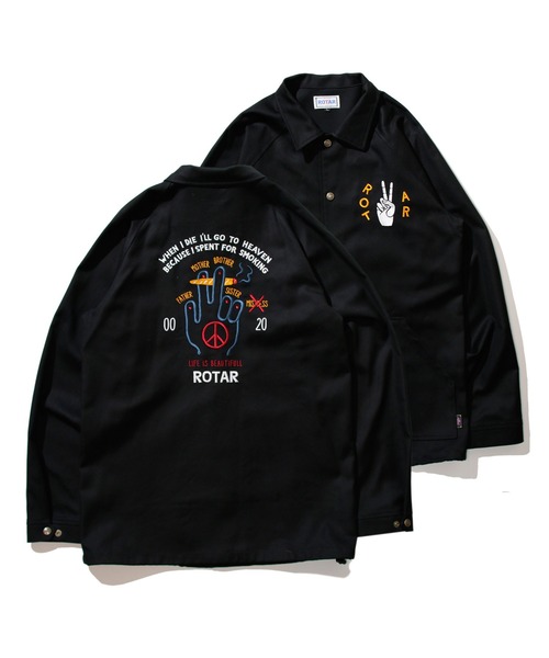 「ROTAR」 コーチジャケット MEDIUM カーキ メンズ_画像4