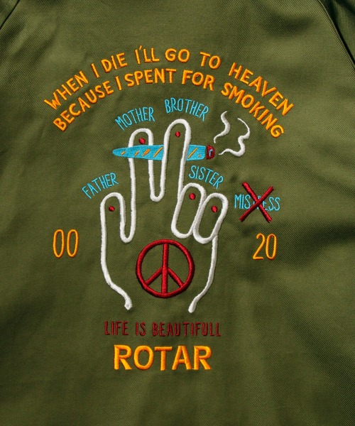 「ROTAR」 コーチジャケット MEDIUM カーキ メンズ_画像8