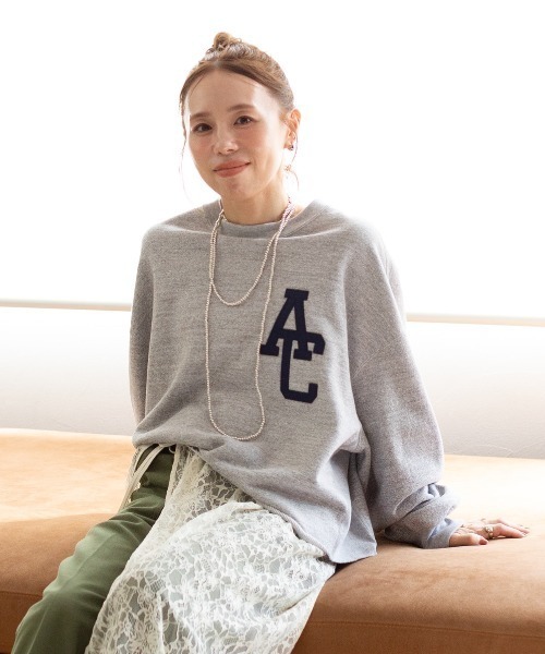 AMERICANA（アメリカーナ） トレーナー スウェット 別注 AC ワッペン 