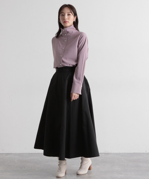 「Andemiu」 ロングスカート フリー ブラック レディース_画像3