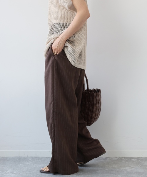 「JOURNAL STANDARD relume」 イージーパンツ 36 ネイビー レディース_画像7