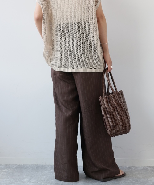 「JOURNAL STANDARD relume」 イージーパンツ 36 ネイビー レディース_画像8