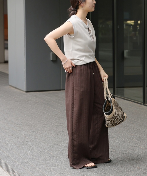 「JOURNAL STANDARD relume」 イージーパンツ 36 ネイビー レディース_画像10