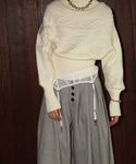 ワイドパンツ パンツ ハイウエストワイドレッグ...の詳細画像4
