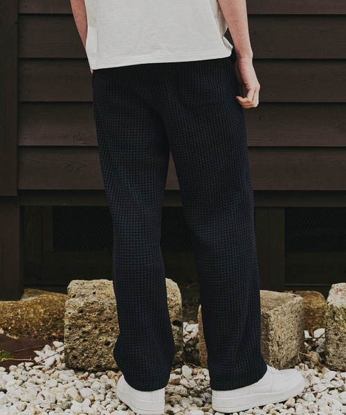 シーグリーンseagreenタトラスワッフルパーカーセットアップハーフパンツ黒L SEAGREEN（シーグリーン） パンツ ONI WAFFLE STRAIGHT PANTS オニ