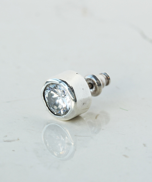 e.m. シルバー925 バゲットカット ジルコニアピアス (S) 2個セット imgrc0084528672.jpg
