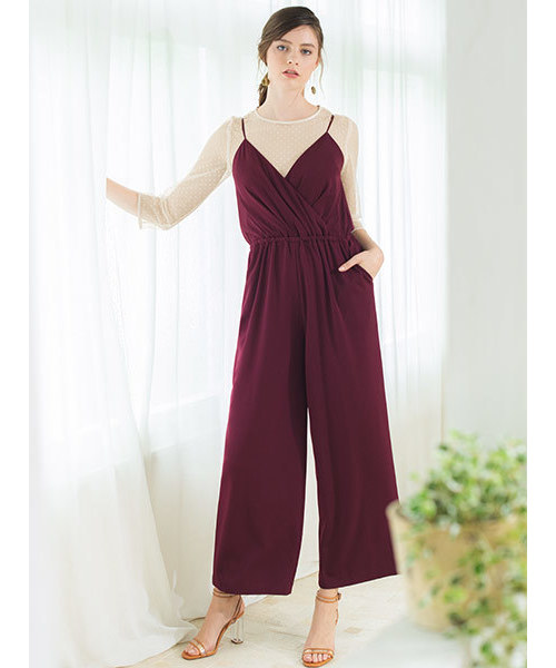 GIRL DRESS FOR NOW ブラウス シャツ ドットチュール七分袖シアー 