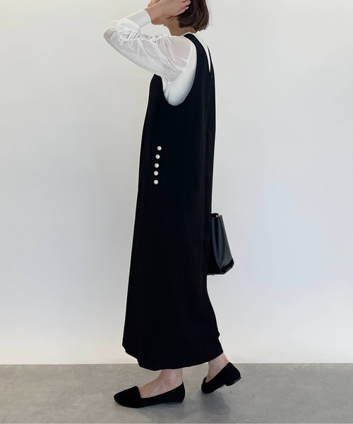 PICCIN PERLA ジャンパースカート ポケットパールジャンパー