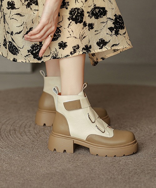 aimoha ブーツ 厚底ショートブーツ レディース : ZOZOTOWN Yahoo