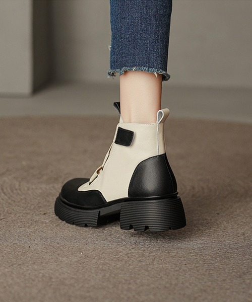 aimoha ブーツ 厚底ショートブーツ レディース : ZOZOTOWN Yahoo