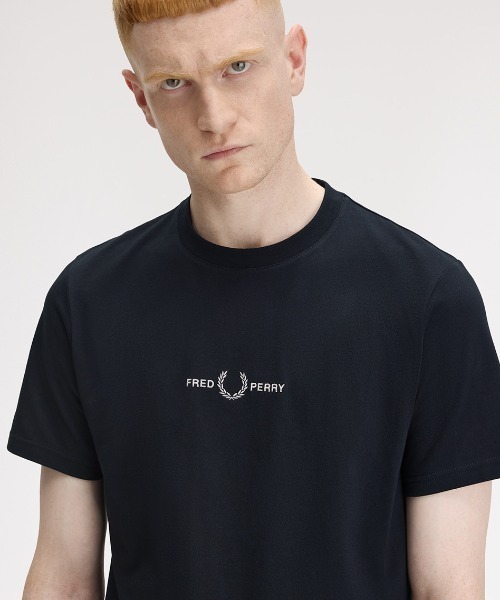 FRED PERRY ロゴ刺繍Tシャツ FRED PERRY tシャツ 「FRED PERRY/フレッドペリー」 別注 ワン