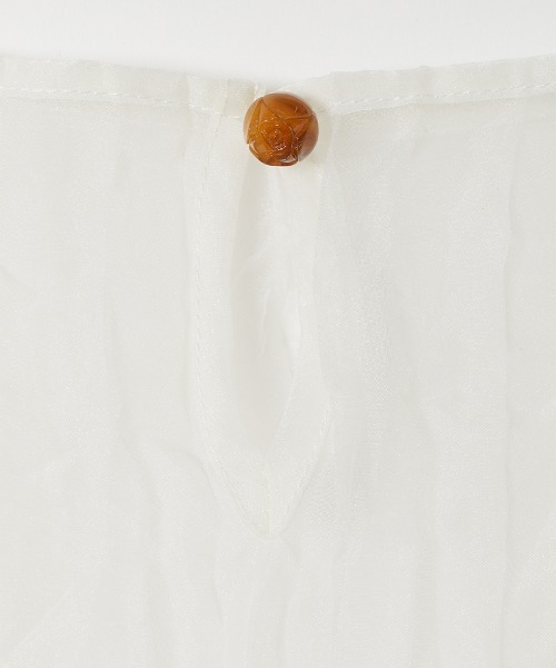 leinwande（ラインヴァンド） tシャツ Recycle Organdy Pleats Top