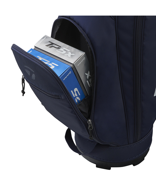TaylorMade ゴルフ TM23 ボックスロゴ キャディバッグ ネイビー