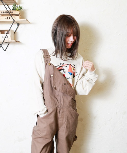 WESTSEA（ウエストシー） オーバーオール サロペット だぼだぼ ワイド