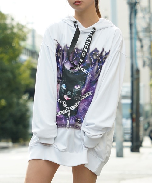 パーカー 「unisex」病み系 グラフィック パーカー / Sickly Graphic Hoodies レディース メンズ