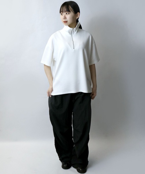 Starting Over tシャツ double knit half zip T-shirt/接触冷感
