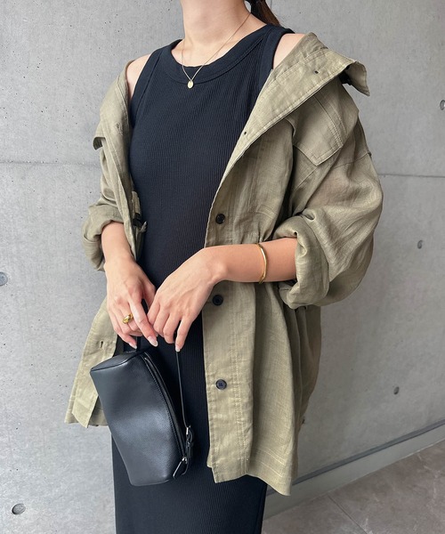 ブラウス シャツ ラミーシャツブルゾン レディース evernavy ブラウス シャツ ラミーシャツブルゾン レディース