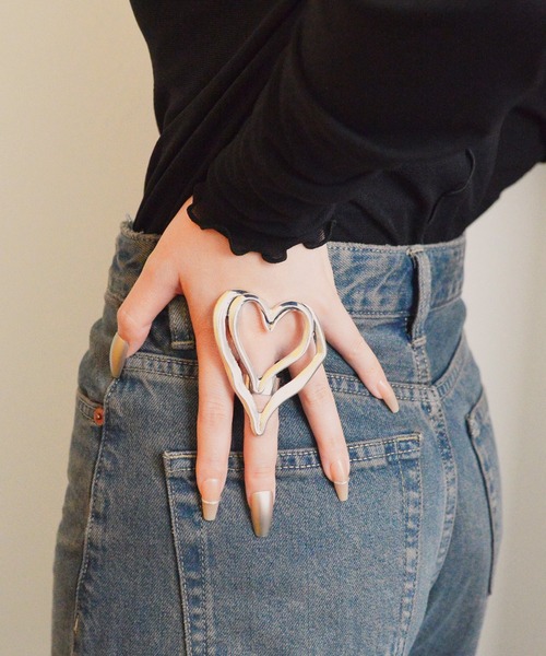 リング.☆.。.:*・° entwined curvaceous design ring [ducube jinka