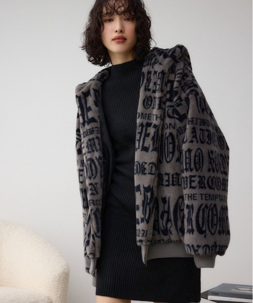みの　AZUL BY MOUSSY B-HEAT フェイクファーブルゾン AZUL BY MOUSSY ブルゾン アウター B-HEAT フェイクファー