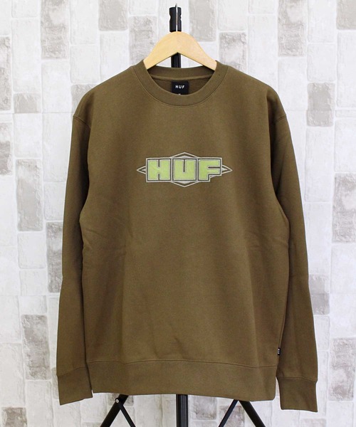 HUF ハフ コーデュロイアップリケ クオリティ スウェット HUF トレーナー スウェット コーデュロイアップリケ クオリティ