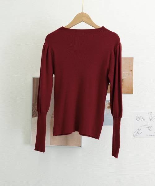 miniministore ニット セーター ニットセーターパフスリーブ