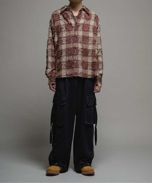 Casper John シャツ Various loose shirts-box fringe-バリアス