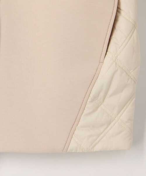 ダンボールニット高密度タフタ切替コート レディース MICO COULIER