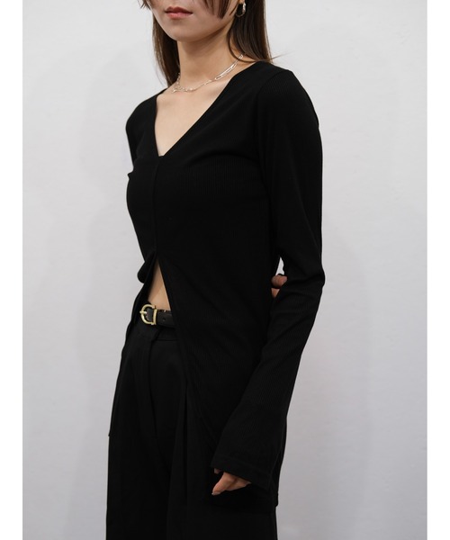 meer. メーア NECK SLIT TEE /WHT ネックスリットTシャツ MEER. ネックスリットシアートップNECK SLIT SHEER BLE - メルカリ