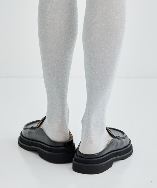 ALM. アルム　CUCRE LEATHER MULES 黒　ローファー ALM. フォーマルシューズ 「ALM/アルム」AL090/ローファー