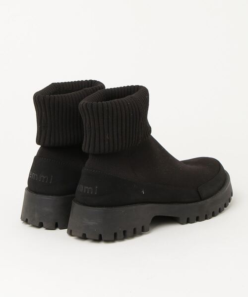 「emmi」 ショートブーツ - ブラック レディース_画像2