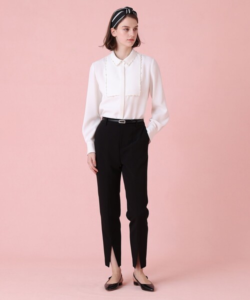 アナイ アセテートストレッチパンツ☆新品タグ付き ANAYI パンツ アセテートストレッチパンツ レディース