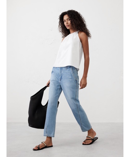 ブラウス シャツ BANANA REPUBLIC FACTORY STORE　　デニム トップステッチ タンク レディース BANANA REPUBLIC FACTORY STORE｜(W)BANANA REPUBLIC FACTORY