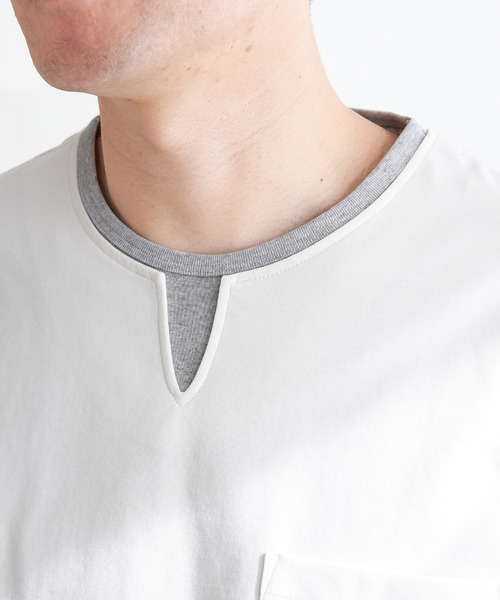 ikka（イッカ） tシャツ 「接触冷感／抗菌防臭」GOKU楽セイケツ7分袖