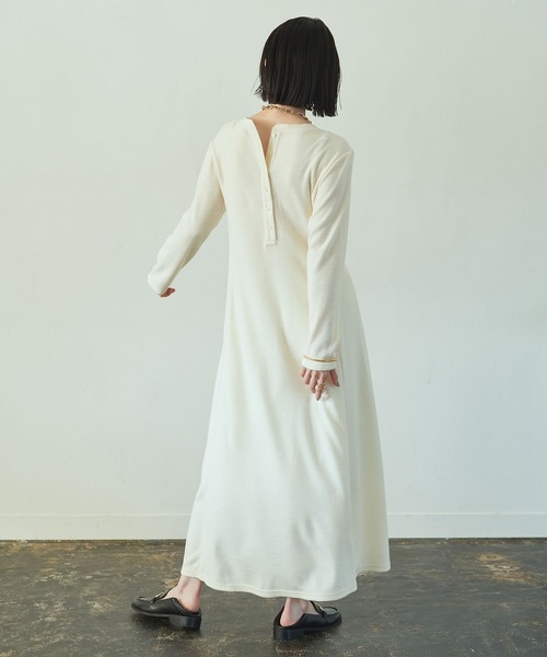 Loungedress（ラウンジドレス） ニットワンピース FREE アイボリー