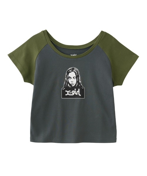 tシャツ Motif logo raglan sweatshirt レディース 楽天市場】20%OFF エックスガール tシャツ RHINESTONE CHUBBY