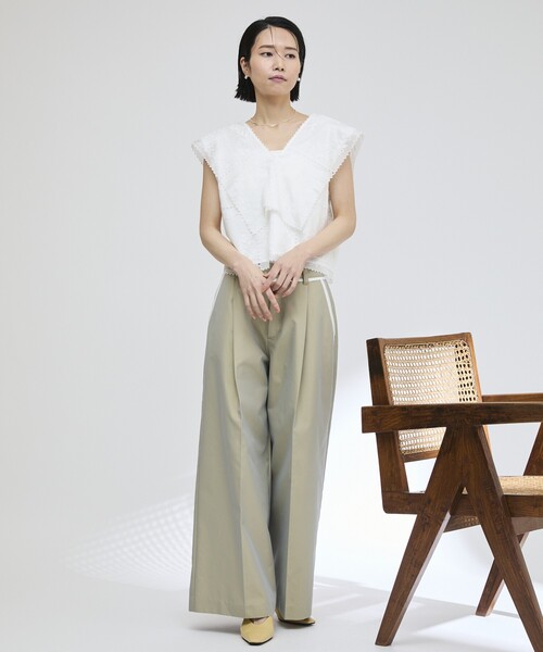 ブラウス シャツ 「2025Autumn Pre-Order」ハンドステッチシャツ / Hand Stitched Shirt レディース 楽天市場】シャツ ブラウス レディース バンド カラー V字タック