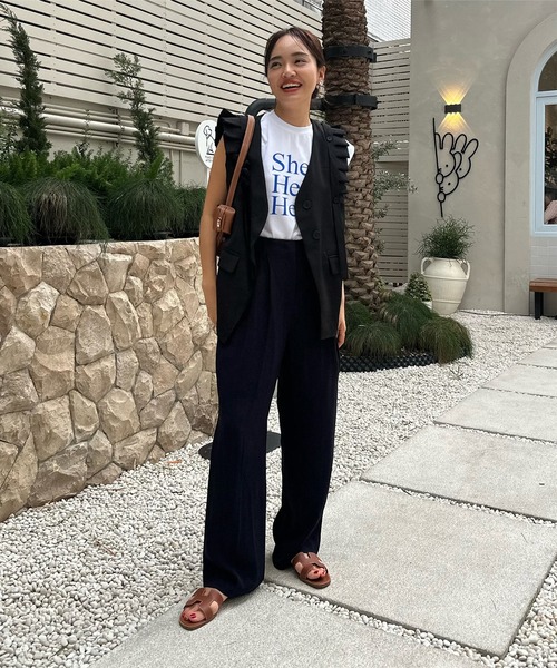 2wayギャザーワンピース　春名亜美　ドノバン　コラボ　マキシ丈　コラボワンピ 2wayギャザーワンピース 春名亜美 ドノバン コラボ マキシ丈